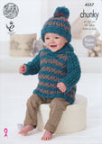 Baby Set in King Cole Comfort Chunky (4557)
