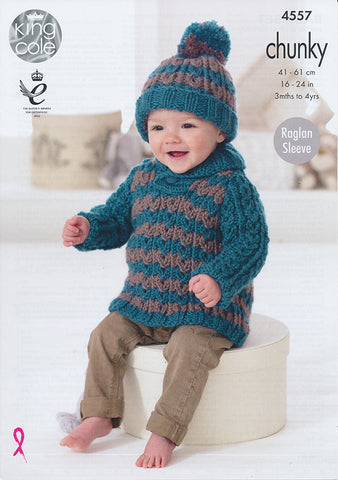Baby Set in King Cole Comfort Chunky (4557)