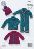 Baby Set in King Cole Comfort Chunky (4558)