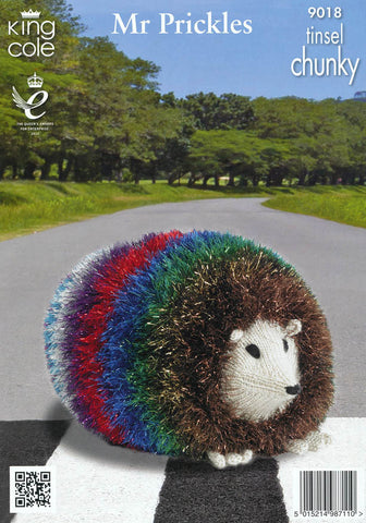 The Professor Owl & Mr Prickles The Giant Hedgehog in King Cole Tinsel Chunky and King Cole DK (9018)