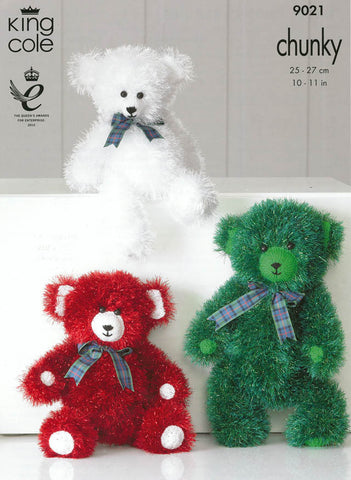 Tinsel Chunky Teddies in King Cole Tinsel Chunky (9021)