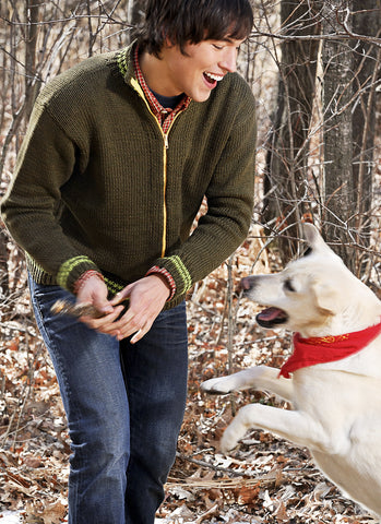 Track Jacket in Spud & Chloe Sweater