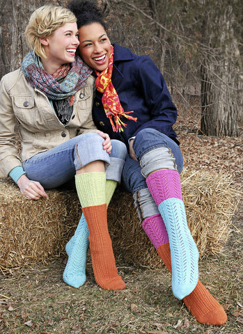Two For One Socks in Spud & Chloe Fine
