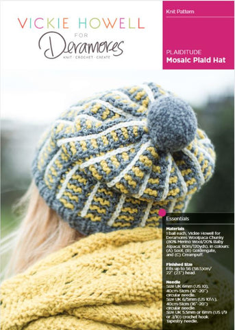 Vickie Howell Woolpaca Plaiditude Plaid Hat Kit