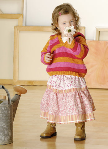 Baby Hoodie in Blue Sky Organic Cotton Worsted (BH2)