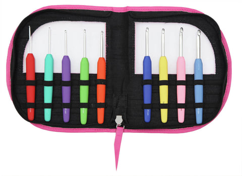 Knit Pro Waves Crochet Hook Set - Pink