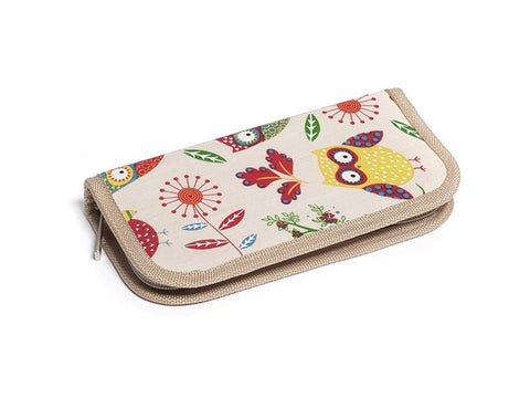 Hobby and Gift Filled Crochet Hook Set - 15cm (Set of 14) - Owl Print