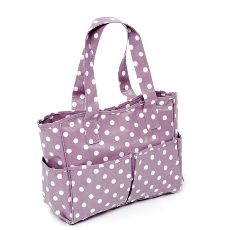 Hobbygift PVC Craft Bag - Mauve Spot