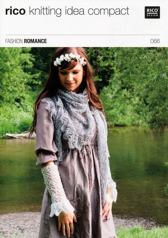 Lace Cuffs and Lace Triangular Shawl in Rico Design Fashion Romance (066)
