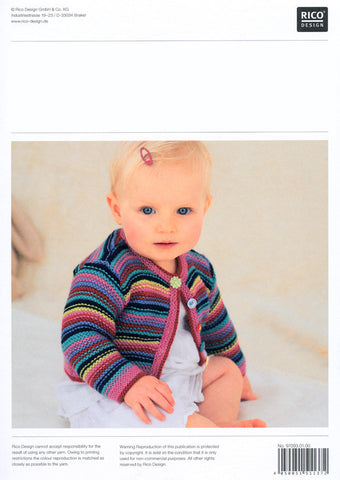 Children's V Neck and Round Neck Cardigans in Rico Design Baby Classic DK (093)