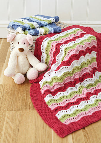 Blankets in Deramores Baby DK (1001)