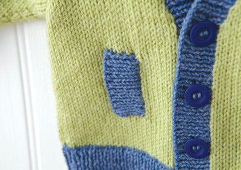 Cardigan in Deramores Baby DK (1005)