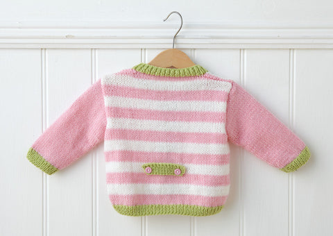 Cardigan in Deramores Baby DK (1006)