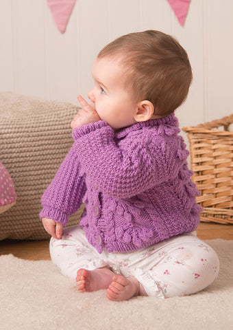 Cardigans in Deramores Baby DK (1017)