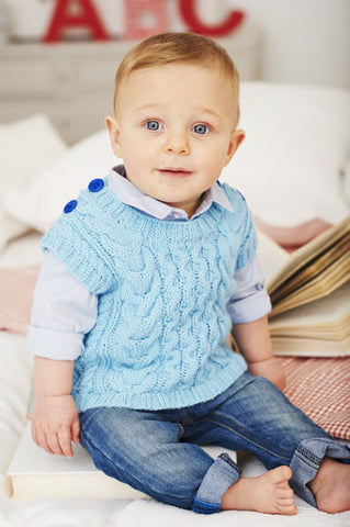 Sweater and Tank Top in Deramores Baby DK (1021) - Digital Version