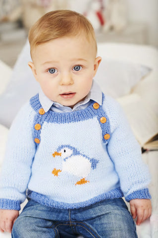 Penguin Sweaters in Deramores Baby DK (1024) - Digital Version