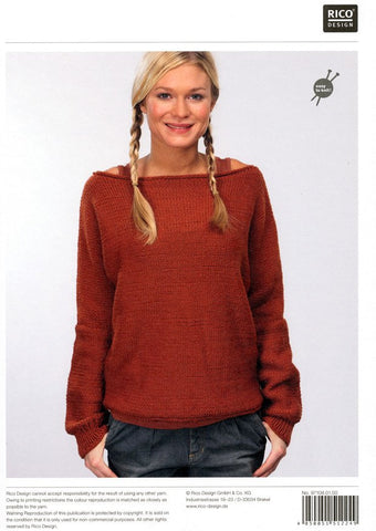 Sweater in Rico Design Essentials Soft Merino Aran (108)