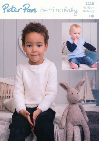 Sweater and Tank Top in Peter Pan Merino Baby DK (P1216)