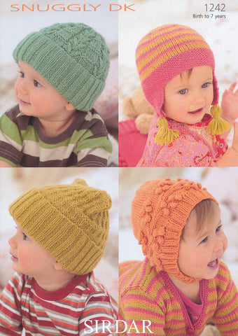 Baby's & Child's Hats in Sirdar Snuggly DK (1242)