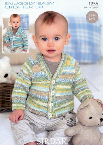 Cardigans in Sirdar Snuggly Baby Crofter DK (1255)