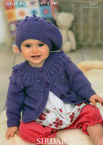 Cardigan and Beret in Sirdar Snuggly DK (1267)