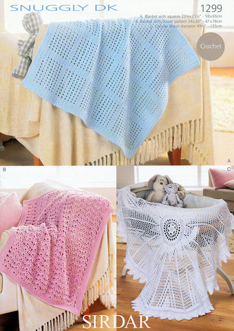 Blankets and Shawl in Sirdar Snuggly DK (1299)