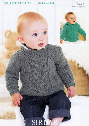 Sweaters in Sirdar Supersoft Aran (1337)