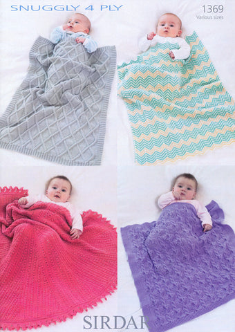 Circular Shawl and Blankets in Sirdar Snuggly 4 Ply (1369)