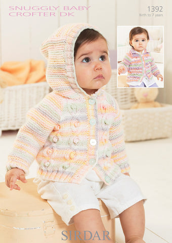 Cardies in Sirdar Snuggly Baby Crofter DK (1392)