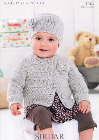 Cardie & Hat in Sirdar Snuggly DK (1402)