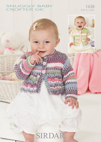 Cardigans in Sirdar Snuggly Baby Crofter DK (1438)