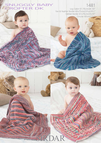 Blankets In Sirdar Snuggly Baby Crofter DK (1481)