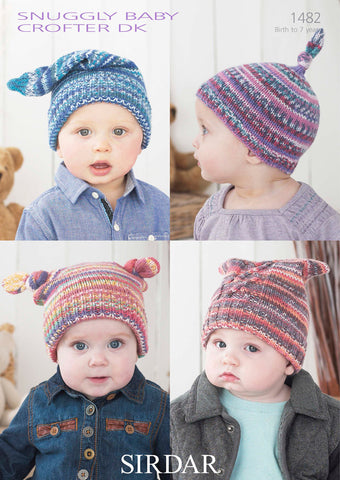 Hats In Sirdar Snuggly Baby Crofter DK (1482)
