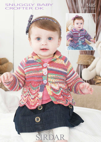 Cardigans In Sirdar Snuggly Baby Crofter DK (1485)