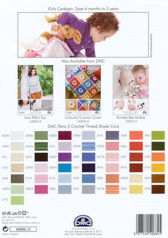 DMC Crochet Girls Cardigan (14889L/2)