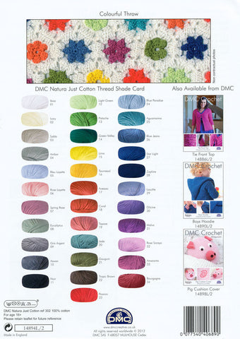 DMC Crochet Colourful Throw (14894L/2)