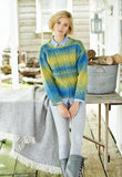 Cable Crew and V Neck Jumpers in Stylecraft Ombre (9218)