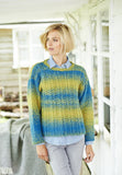 Cable Crew and V Neck Jumpers in Stylecraft Ombre (9218)