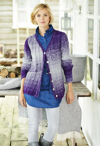 V Neck Cardigan and Waistcoat in Stylecraft Ombre (9219)