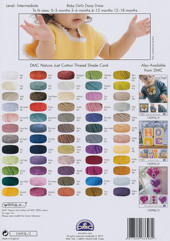 DMC Crochet Baby Girl's Daisy Dress (15093L/2)