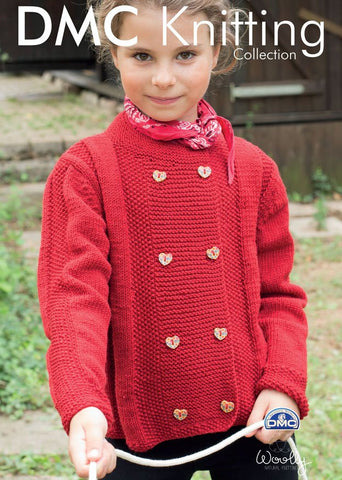 Girl's Cardigan in DMC Woolly (15292L/2)