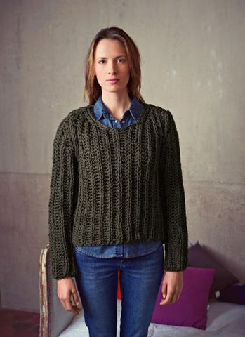 Round Neck Sweater in Bergere de France Magic+ (705.08)