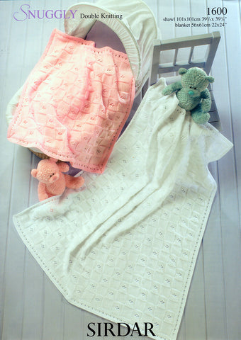 Blanket and Shawl in Sirdar Snuggly DK (1600)