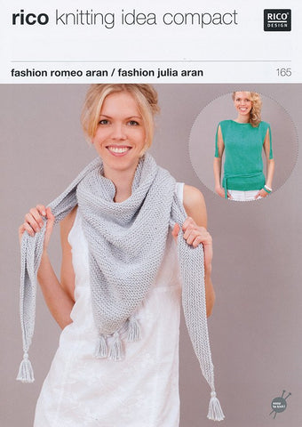 Sleeveless Top and Shawl in Rico Design Fashion Romeo Aran and Fashion Julia Aran (165)