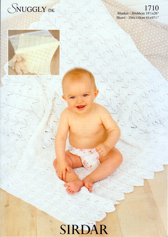 Blanket & Shawl in Sirdar Snuggly DK (1710)
