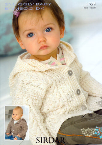 Coat in Sirdar Snuggly Baby Bamboo DK (1733)