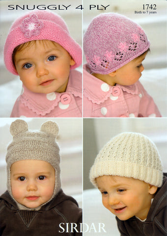 Hats in Sirdar Snuggly 4 Ply (1742)