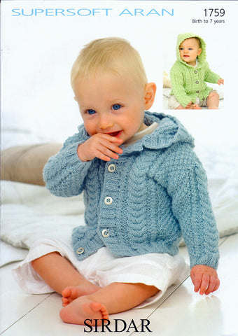 Jackets in Sirdar Supersoft Aran (1759)