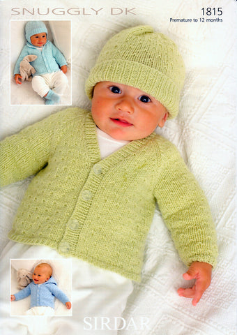 Cardigans, Hats, Mittens & Bootees in Sirdar Snuggly DK (1815)