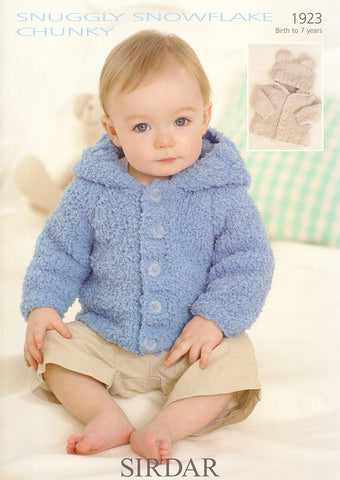 Jackets in Sirdar Snuggly Snowflake Chunky (1923)